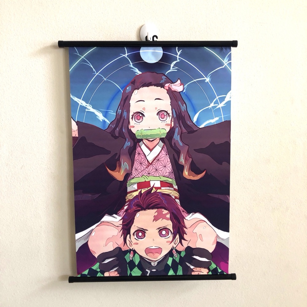 Demon Slayer Chibi Nezuko & Tanjiro Wall Scroll
